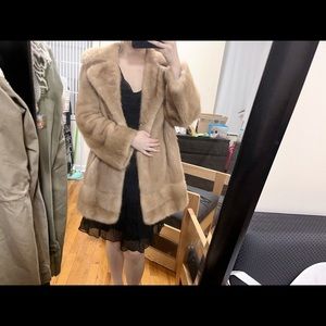 Mink fur coat